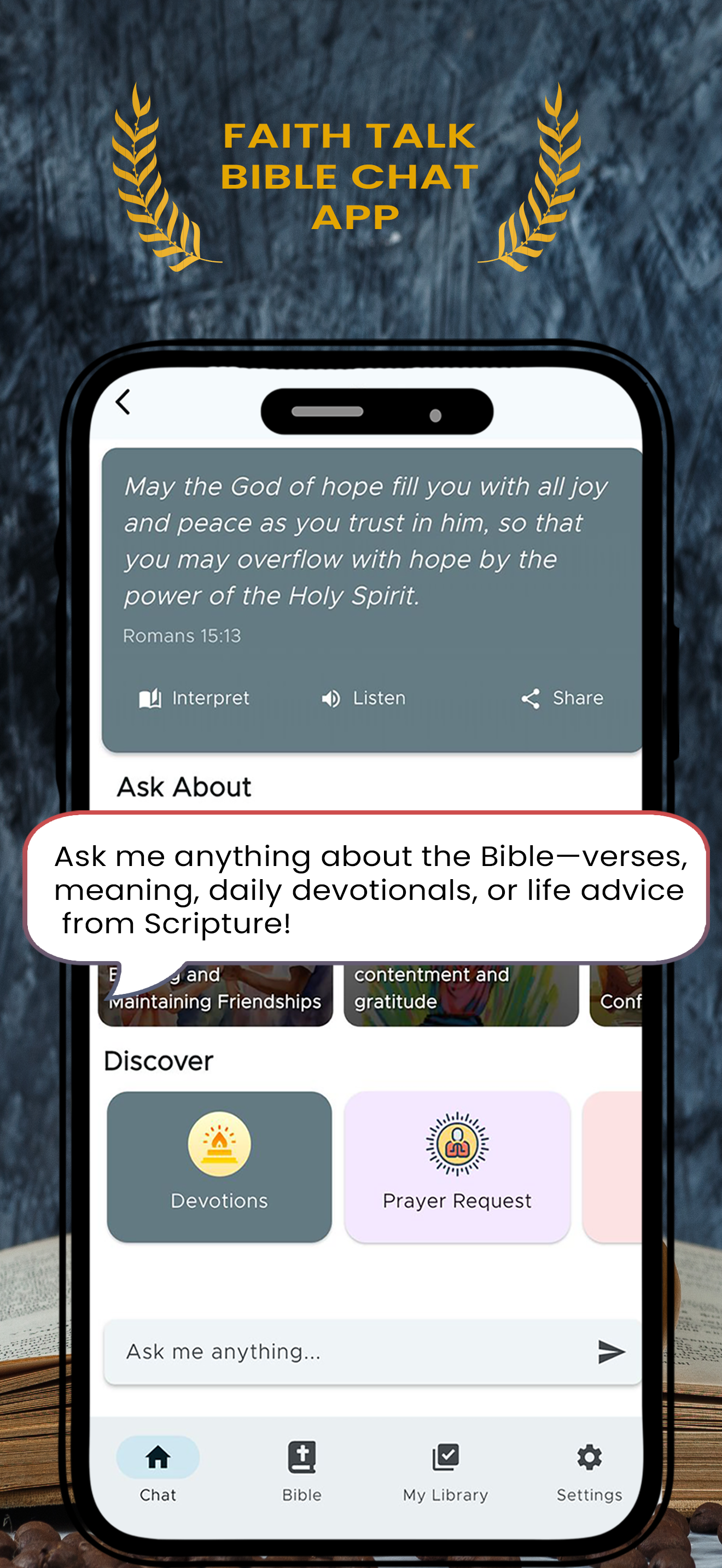 Faith Talk App Screenshot